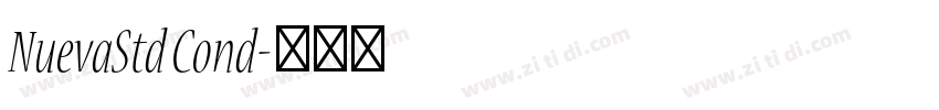 NuevaStd Cond字体转换